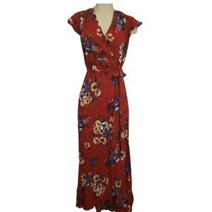 Summer Floral Red and Gorgeous Maxi Dress